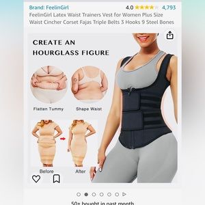 SALE 💰 FeelinGirl Latex Waist Trainers Vest for Women